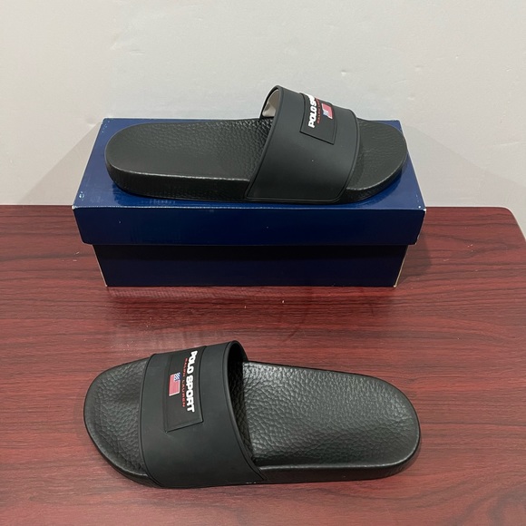 Ralph Lauren Polo Sport Slide, 809841217002, Black - Picture 2 of 11